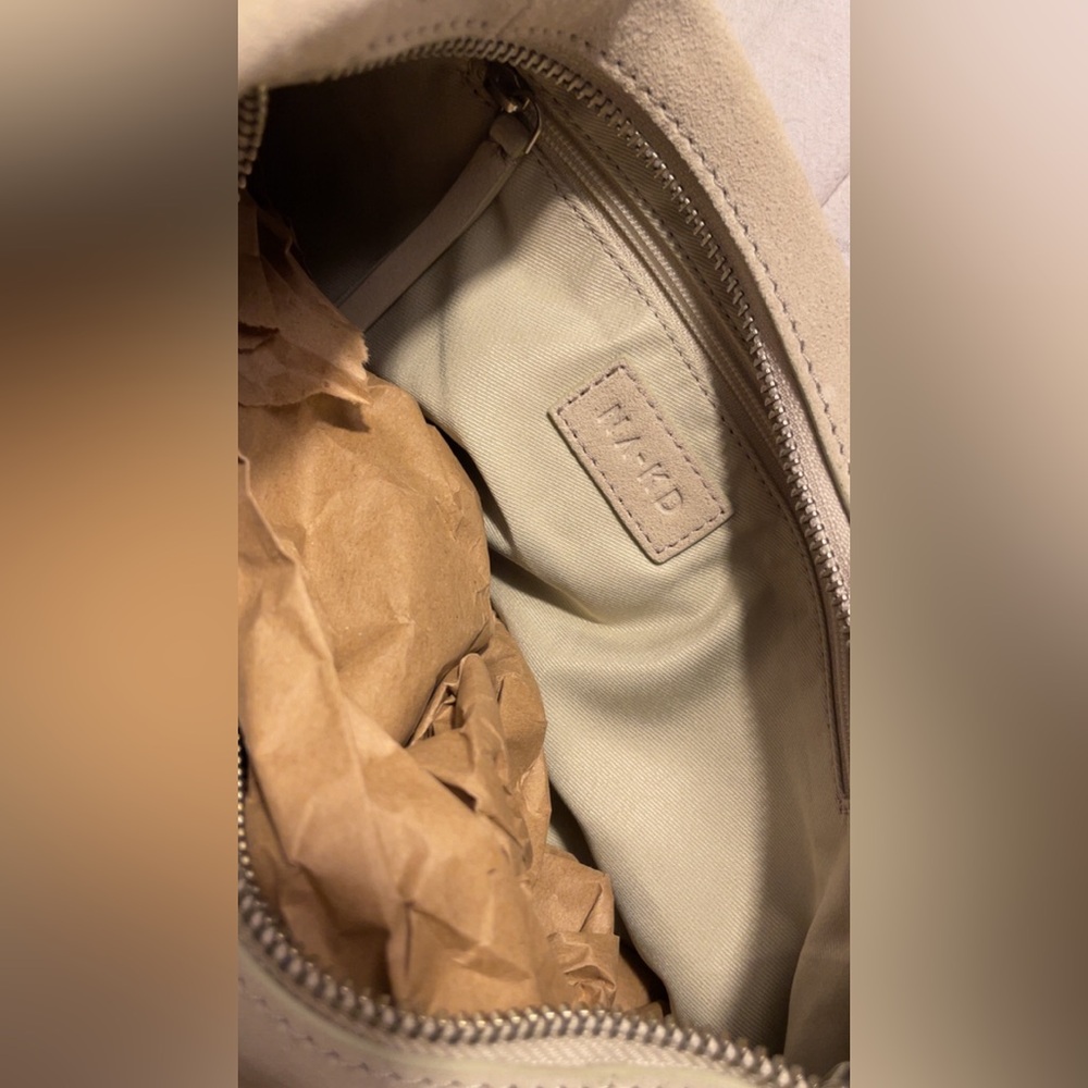 NA-KD Cream suede Hobo Bag - Picture 5 of 7